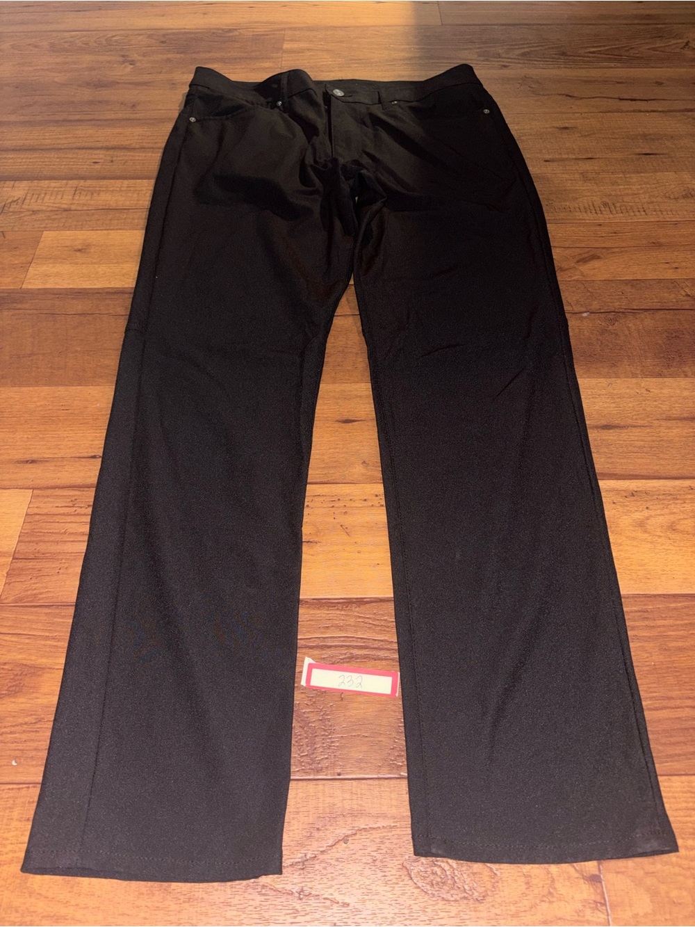 American Eagle Mens Active Flex Slim Fit Black Pants Trousers 34x34